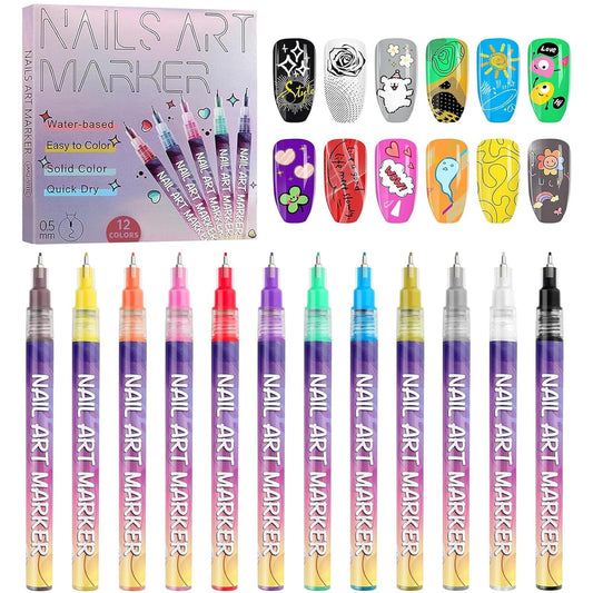 MagicMani™ Nail Art Pen Set - Quick-Dry, Mess-Free Creativity for Kids